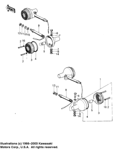 KM100 Поворотники
