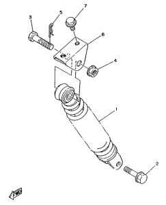 YA50S Amortiguador trasero