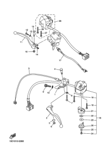 XVS250 Переключатель руля рычаг