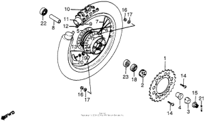 XR500 Переднее колесо