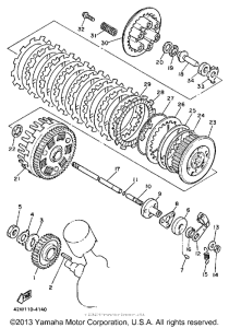 XV1000N Сцепление