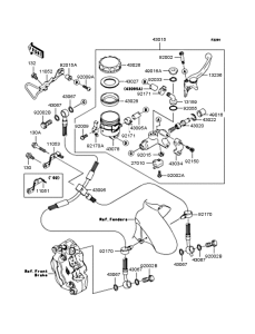ZX900 Главный тормозной цилиндр