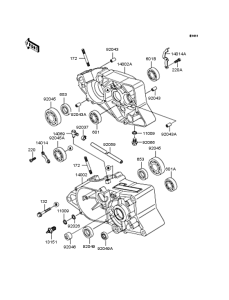 KMX50 Картер двигателя