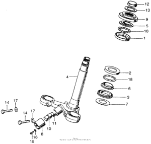 CL350 Steering stem k2-k3
