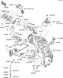 ZX1400 Воздушный фильтр
