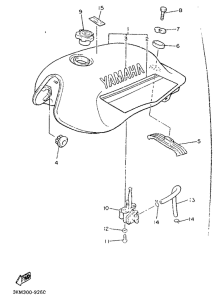 XJ600 Топливный бак