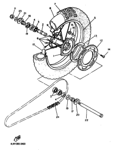 TT600S Переднее колесо