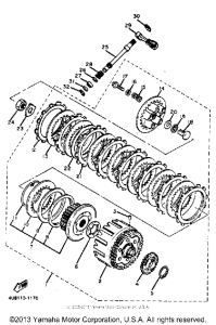 XJ550H Сцепление