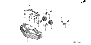 CBR900RE Taillight unit ass`y