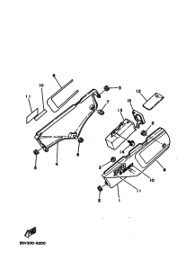 XT350 Боковая крышка