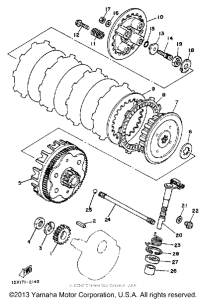 XT125KC Сцепление
