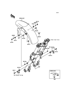 EX400 フロントフェンダ