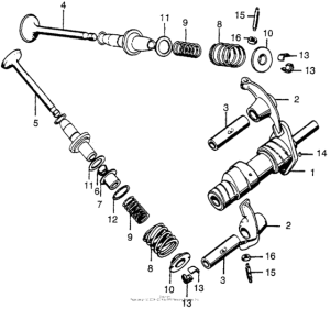CT90 Распределительный вал и клапана