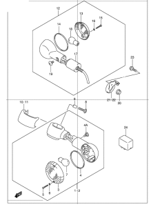 VL250 Поворотники