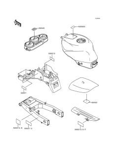 ZX600 Наклейки