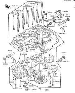 KZ1100 Картер двигателя