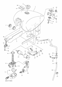 XVS950CUSP Топливный бак