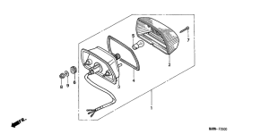 XL600V Taillight unit ass`y