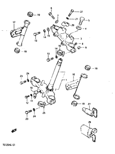 TS125 Траверса нижняя
