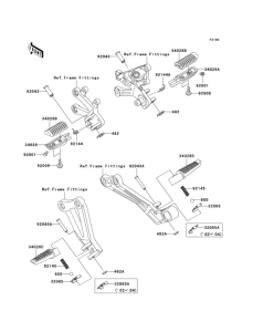 ZX1200 Подножки