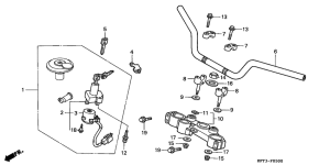 CLR125 Handle pipe / top bridge