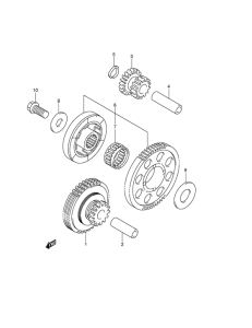 GSX1300R Муфта стартера