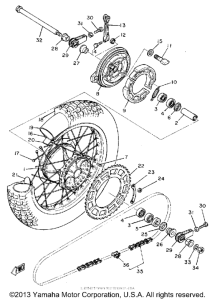 TT500H Переднее колесо