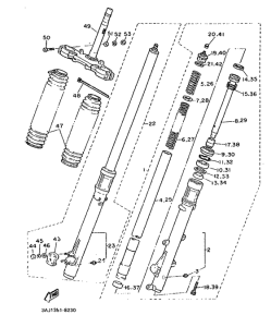 XT600Z Передняя вилка