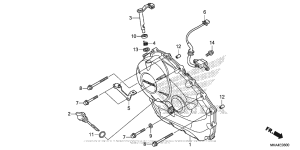 NC700X Правая крышка картера