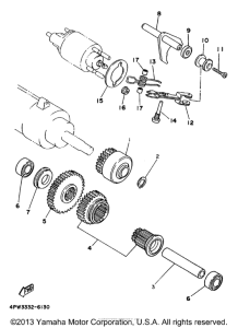 XV1100J Муфта стартера