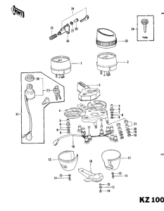 KZ1000 Meters / ignition switch