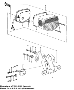 KZ650 Taillight unit ass`y