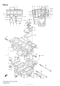 GSX-R600 Картер двигателя