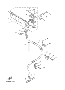 TW125 Главный тормозной цилиндр