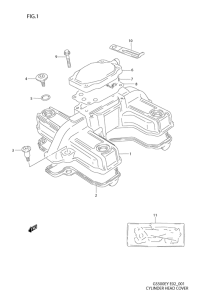 GS500 Крышка головки цилиндров