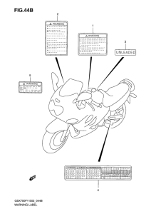 GSX750 Наклейки