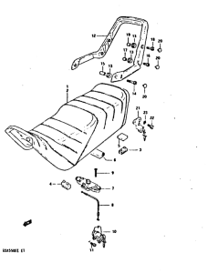 GSX550 Пружина