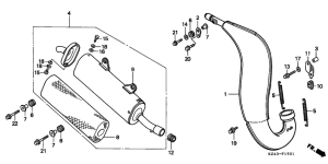 CR125R Глушитель