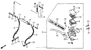 CB750 Front brake master cylinder 81-82
