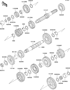 ZX1100 Трансмиссия