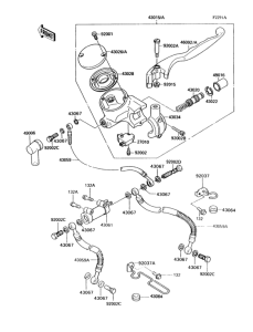 VN750 Front master cylinder(vn750-a7 / a8 / a9)