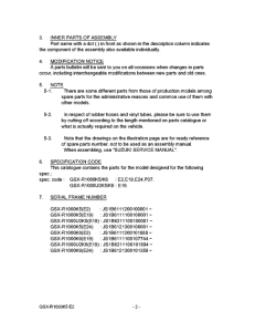 GSX-R1000 Catalog preface