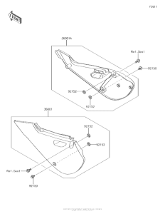 KX65 Боковые обтекатели