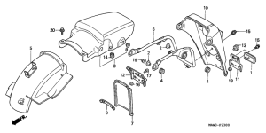 XL600V Заднее крыло