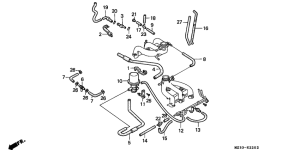 GL1500A Шланги, трубки