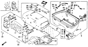 GL1100A Gl1100a rear trunk