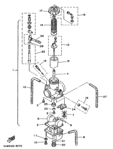 WR250Z Карбюратор