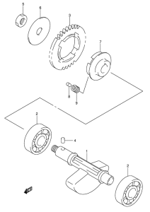 DR-Z400 Балансир кривошипа
