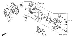 CB600F Передний суппорт