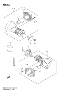 GSX650F (ABS) Поворотники